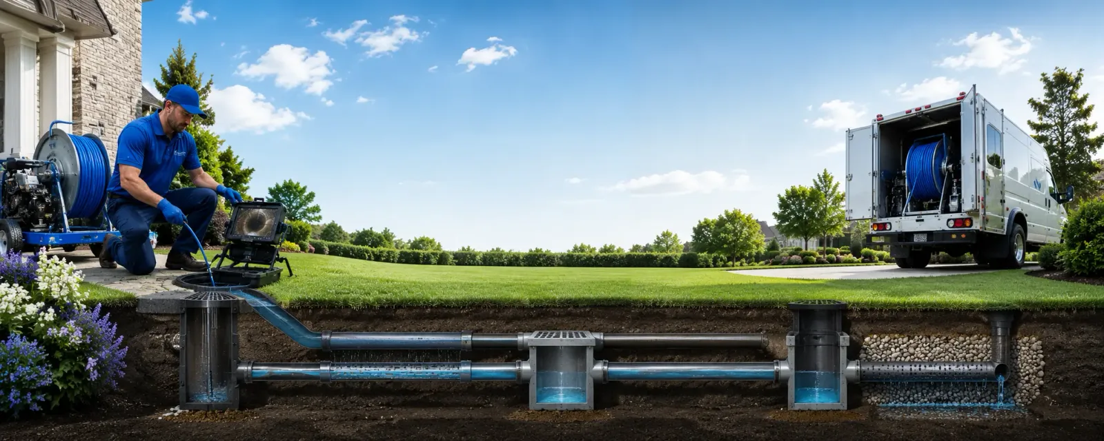 Outdoor drain cleaning information for Turon, KS